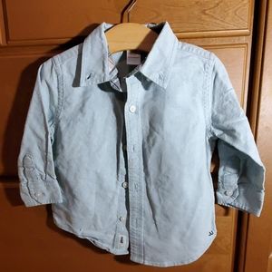 Janie and Jack collared shirt seafoam . Sz 12/18